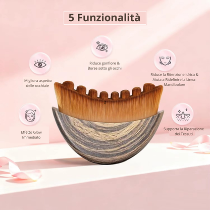 Spazzola Linfatica con effetto Gua Sha: Sculpting Viso Completo